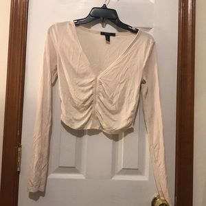 Long sleeve crop top